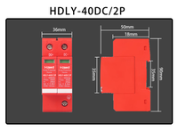 Dispositif de protection contre les surtensions DC SPD 2P 3P 20KA 40KA AC385 1000VDC, protecteur de tension, parafoudre solaire photovoltaïque