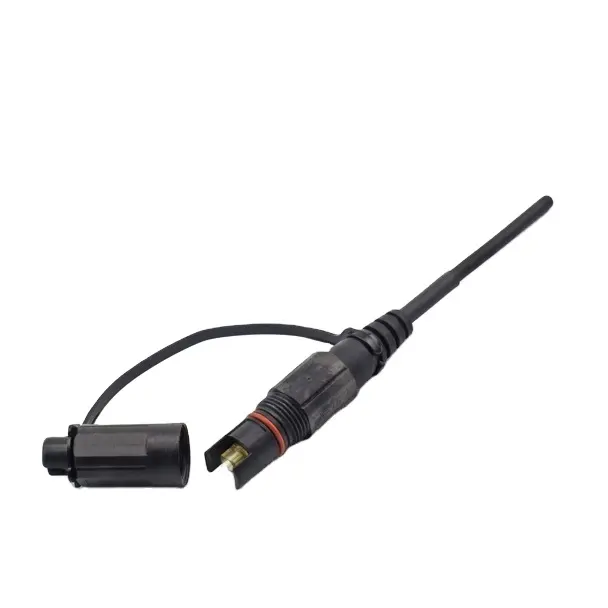 Mini conector LC dúplex IP impermeable para exteriores, conector LC de 2 núcleos, cable de conexión de fibra óptica CPRI