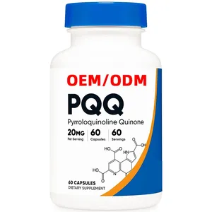 Pqq (pqq) 20 मिलीग्राम 60 कैप्सूल गैर-गमो लस मुक्त शाकाहारी कैप्सूल