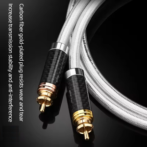 Cobre libre <span class=keywords><strong>de</strong></span> oxígeno 5M Doble Lotus RCA <span class=keywords><strong>Cable</strong></span> <span class=keywords><strong>de</strong></span> altavoz <span class=keywords><strong>de</strong></span> señal <span class=keywords><strong>de</strong></span> audio 2 RCA macho 2 RCA Conexión estéreo macho Proyector <span class=keywords><strong>de</strong></span> cine en casa - Product Image 2