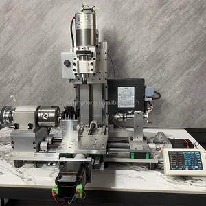 เครื่องกลึงซีเอ็นซีขนาดเล็กแบบมัลติฟังก์ชั่น พร้อมมอเตอร์เซอร์โวในตัว สำหรับงานกลึง กัด เจาะ และประกอบชิ้นส่วนด้วยมืออย่างแม่นยำ - Product Image 6