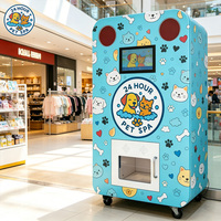Kiosco de Autolimpieza para Mascotas, Máquina Expendedora Automática de Lavado de Perros 24/7 con Sistema de Recolección de Pelo para Hoteles de Mascotas