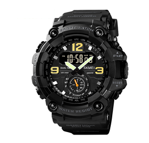 Montre-bracelet sportive pour homme DFS04 SKMEI 1637, mouvement japonais, affichage double heure analogique et LED, quartz électronique, décontractée - Product Image 2