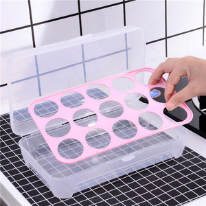 Japanese-style 15-compartment <b>egg</b> <b>storage</b> box, anti-collision <b>egg</b> <b>storage</b> container for refrigerators, portable <b>egg</b> tray. - Product Image 3
