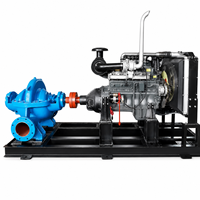 Pompe centrifuge industrielle à double aspiration horizontale 5KW à corps divisé haute pression pour transfert d'eau et protection incendie OEM