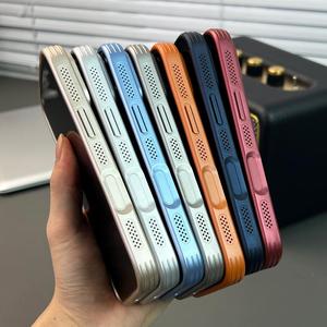 Nouvelle coque de téléphone magnétique mate AG pour iPhone 17 13 14 15 16 Pro Max avec cadre de protection d'objectif, dissipation thermique et antichoc - Product Image 3