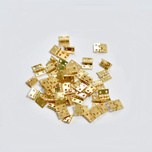 8*10 mét mini Kim Loại Brass bản lề cho hộp gỗ rắn brass gấp Butt Bản lề cho nhỏ hộp đồ trang sức - Product Image 6