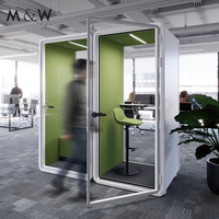 Cabine téléphonique insonorisée mobile de M & W Portable Private Negotiaion Privacy Business Meeting Conference Acoustic Office Pods