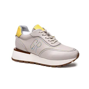 Hot Thick Sole Small White Shoes With Color Matching Lace Up To Enhance Leisure And Versatile Women's Dad Shoe OEM