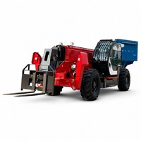 Chariot télescopique robuste de 5 tonnes et 14 m, 4x4, avec moteur diesel Yuchai de 91 kW pour la manutention de matériaux de construction