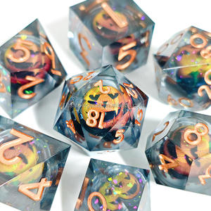 Halloween Rolling Pumpkin Sharp D & D dados personalizados con Material de resina poliédrica MTG juego de dados para juegos de Dugeons and Dragons - Product Image 4