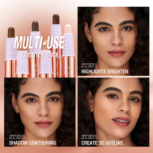 O. DOS. O 2 en 1 Brighten Repair Stick <span class=keywords><strong>Bronceador</strong></span> impermeable Resaltador Stick Fácil de empujar Buena ductilidad Corrector Stick - Product Image 6