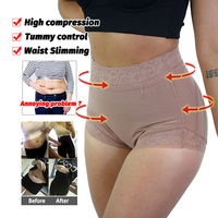 Panty Shaper Pinggul dan Bokong Lepas Pakai, Penyangga Perut Rata, Celana Dalam BBL, Pakaian Dalam Wanita Berenda