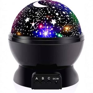 Lámpara Nocturna para Bebés con Proyector de Cielo Estrellado, Luna y Galaxia, con Funciones Giratorias, de Plástico, Sin Batería, para Decoración de Cuarto de Bebé - Product Image 6