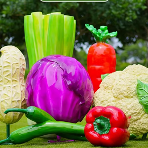 รูปปั้นเรซินไฟเบอร์กลาสเห็ดเหมือนจริงสำหรับตกแต่งสวนในเทพนิยาย - Product Image 1