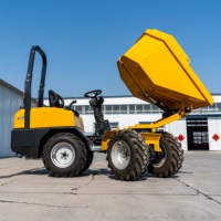 Angle de rotation maximal 260 ° Rotation Mini Dumper Roue en caoutchouc hydraulique Dumper Béton Dumper