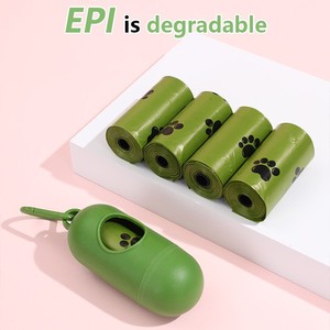 Bolsas para excremento de perro, gruesas, biodegradables, para desechos de mascotas, versión ecológica, material HDPE - Product Image 3
