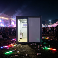 Toilettes mobiles écologiques durables de taille personnalisée, salle de bain préfabriquée extérieure en HDPE, design chinois pour camping