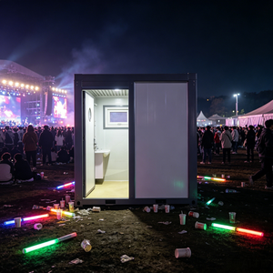 Baño Portátil Móvil de Tamaño Personalizado, Ducha Exterior Prefabricada, Estructura de Acero HDPE para Uso Público en Sitios de Camping - Product Image 6