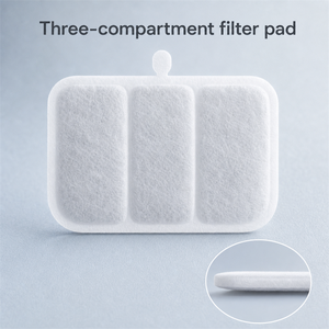 <span class=keywords><strong>Filtre</strong></span> pour fontaine à eau pour animaux de compagnie, charbon actif de coque de noix de coco, coton, cartouche triple couche pour distributeur d'eau pour chat et chien, vente en gros OEM - Product Image 3