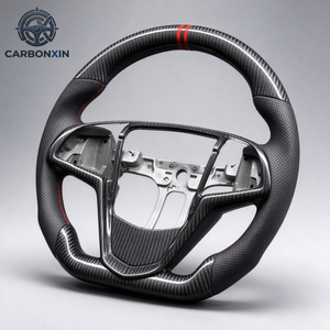 Forged Carbon Fiber Leather Steering <b>Wheel</b> for Cadillac ATSL/ATS/CTS/XTS/CT4/CT6/XT4-Sporty Design with for <b>Trim</b> - Product Image 3