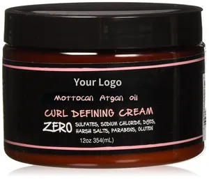 OEM/ODM Moroccan Oil Curl Defining Cream for Thick & Curly Hair Anti Frizz and Curl Defining