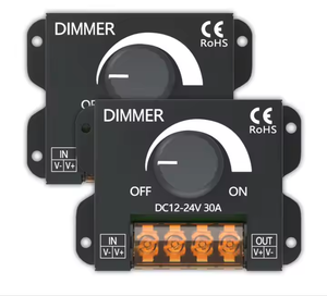 Dc 12V-24V LED <span class=keywords><strong>Dimmer</strong></span> chuyển 30A 360W có thể điều chỉnh điều chỉnh điện áp điều khiển cho LED Strip ánh sáng đèn mờ 8A 1 kênh - Product Image 2