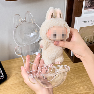 Nhà máy trực tiếp bán nóng chất lượng cao PS rõ ràng bền búp bê hiển thị trường hợp bảo vệ chống bụi và chống mài mòn trong kho - Product Image 4