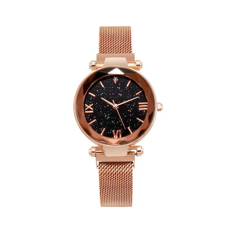 売れ筋ファッションウォッチレディースマグネットミラネーゼクォーツ腕時計