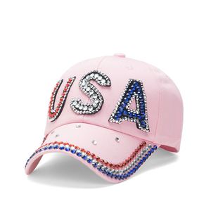 New 6-Panel Denim <b>Baseball</b> <b>Cap</b> USA Cotton Fashion Versatile Outdoor Leisure Shade Sun Protection Moist Sequins Rivet Decoration - Product Image 2
