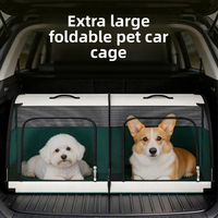 Sac de transport pliable grande capacité pour animaux de compagnie, en maille Oxford respirante avec fermeture éclair, pour chiens et chats de petite/moyenne taille, design classique, charge maximale 25 kg