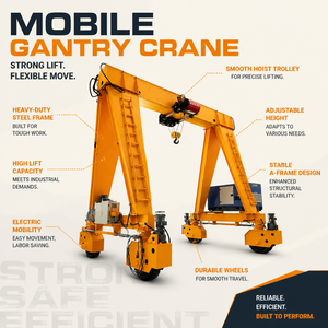 Grue portique à pneus en caoutchouc de 20 tonnes RTG pour la manutention des conteneurs dans les usines sidérurgiques - Product Image 4