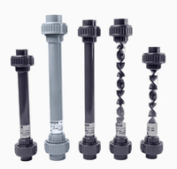 Mélangeur statique PVC/UPVC/PP DN15-DN50 type SK, mélangeur statique pour pipeline pour le mélange d'ozone et d'eau liquide