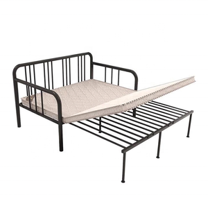 Brazo <span class=keywords><strong>de</strong></span> metal futón Marco <span class=keywords><strong>de</strong></span> metal negro sofá cama <span class=keywords><strong>de</strong></span> hierro flexible con multifunción para el hogar sala <span class=keywords><strong>de</strong></span> estar o dormitorio <span class=keywords><strong>de</strong></span> la - Product Image 1