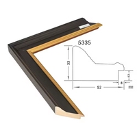 Cadre en bois moderne rétro pour affiches, vente en gros, luxe, 52x33mm, pour toiles d'art, élégant cadre mural pour la décoration intérieure