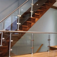 Balustrade d'escalier dans la porte avec le meilleur prix balustrade en verre de courrier