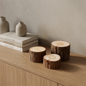 Décoration de bureau sur le thème de la nature morte, ornement paysager en bois de sapin, accessoires de photographie de produits - Product Image 2
