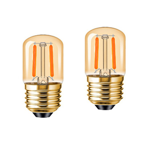 Bernsteinfarbene Glasabdeckung T28 1W 220V Warmweiß Dimmbare E27 <span class=keywords><strong>Edison</strong></span> LED-Glühfaden-Glühbirne, FMT-T28 - Product Image 2