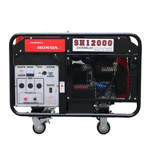 Gasoline power station 12kw 12kva generator for 110v 220v 380v 400v output