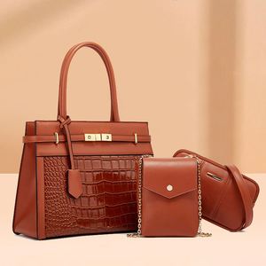 2026 New Trend Women Fashion Bag <b>Set</b> Shoulder Crossbody Handbag 1 Big 2 Small 3 Piece <b>Set</b> Factory Wholesale - Product Image 1