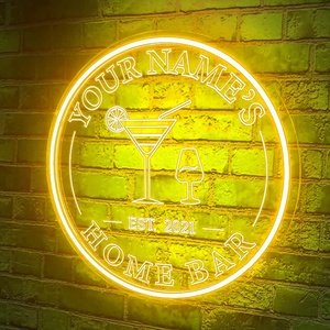 Özel şeffaf kokteyl bira bar burcu led ışık up işareti işık Neon adam mağara için bar ışığı duvar dekorasyon - Product Image 6