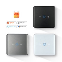 Interrupteur variateur tactile Smart Life Tuya Zigbee, contrôleur de luminosité LED, 10A, interrupteur mural, interrupteur en verre mat AG
