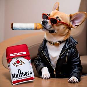 Jouet à mâcher pour chien en forme de boîte de cigarettes, dessin animé mignon, jouet interactif pour chien avec son, pour un usage quotidien, vente en gros - Product Image 3