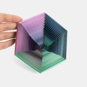 Juguete Fractal Fidget Hexagonal - Juguete Sensorial Impreso en 3D, Cubo Infinito para Adultos, Juguete Giratorio de Escritorio, Juguetes para la Punta de los Dedos - Product Image 5
