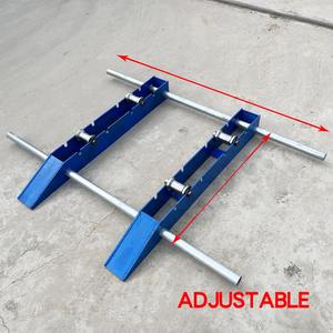 بكرة كابلات محمولة، إطار أفقي لوضع الكابلات والكابلات البصرية بعجلة فولاذية صغيرة، نوع أرضي - Product Image 3