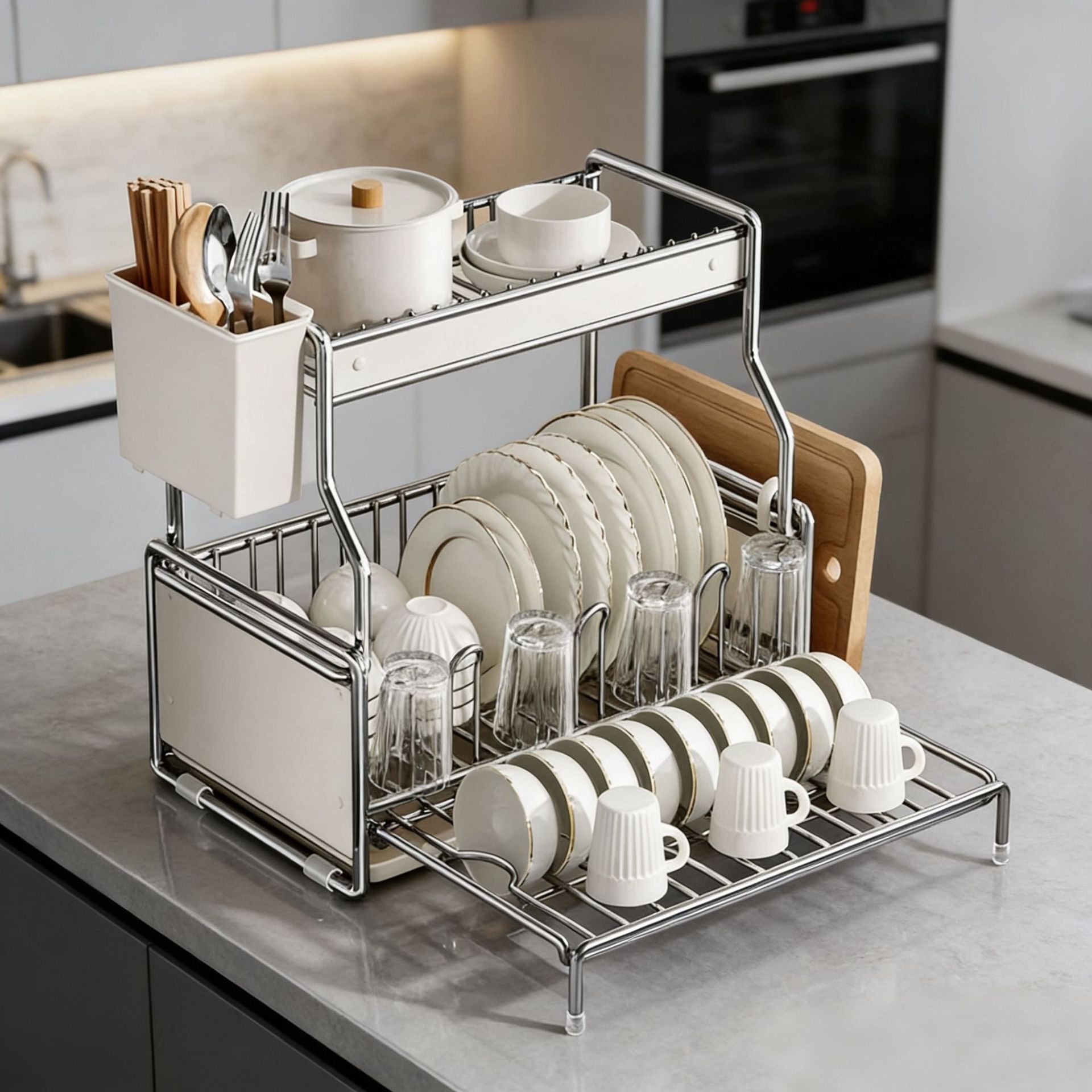 Buy In Bulk Korean Dish Rack Natural Bamboo Material | Alibaba.com