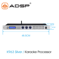 Nouveau processeur de guitare multi-effets en métal avec double écho et réverbération, pour diffusion FM, usage domestique/KTV, USB pour 4 canaux 15W