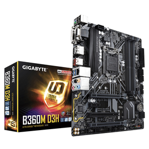 Tarjeta Madre para Juegos GIGABYTE B360M D3H con Chipset <span class=keywords><strong>Intel</strong></span> B360, <span class=keywords><strong>Socket</strong></span> LGA <span class=keywords><strong>1151</strong></span>, Compatible con Procesadores <span class=keywords><strong>Intel</strong></span> Core de 8.ª y 9.ª Generación I3 I5 I7 <span class=keywords><strong>I9</strong></span> - Product Image 1