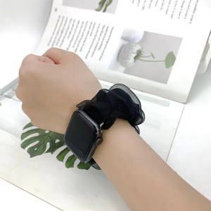 <span class=keywords><strong>Tissu</strong></span> organza double couche de luxe pour <span class=keywords><strong>bracelet</strong></span> Apple Watch, nouvelle sortie, compatible avec Apple Watch Series 8-1 - Product Image 5