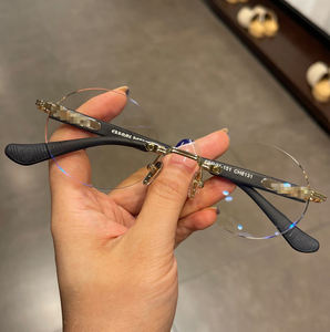 メンズ 向け 高級 レトロ スクエア 型 リーディンググラス｜ブルーライトカット 老眼鏡 メタル リムレス フレーム｜新登場・卸売 - Product Image 6